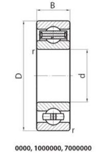 Подшипник радиальный шариковый однорядный 110E5 Подшипники #2