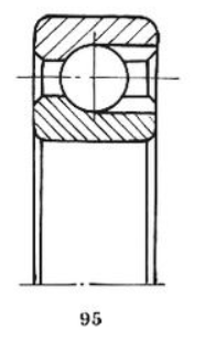 Подшипник шариковый радиальный однорядный с канавкой для вставления шариков бессепараторный нестандартный 970206К Подшипники #2