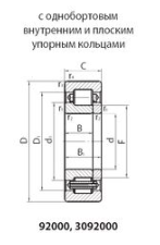 Подшипник цилиндрический роликовый 92140M Подшипники #2