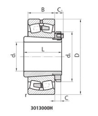 Подшипник роликовый радиальный сферический двухрядный с закрепительной втулкой 3013260H1 Подшипники #2