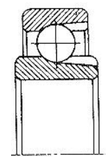 Подшипник шариковый упорный одинарный 9008188Л Подшипники #2